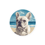 French Bulldog Sticker - Round 37 - 4x4