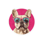 French Bulldog Sticker - Round 22 - 4x4