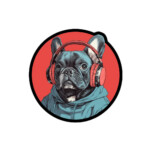 French Bulldog Sticker - Round 51 - 4x4