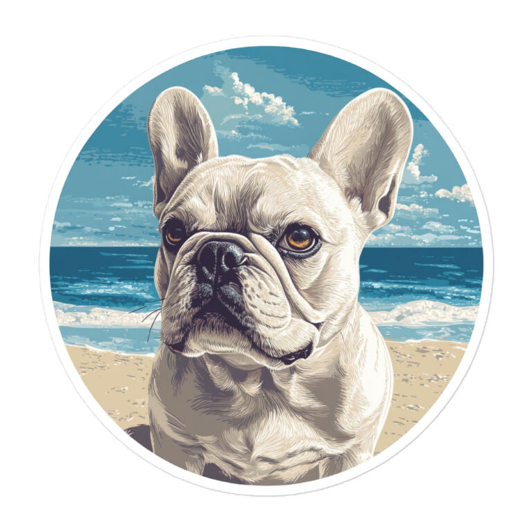 French Bulldog Sticker - Round 37