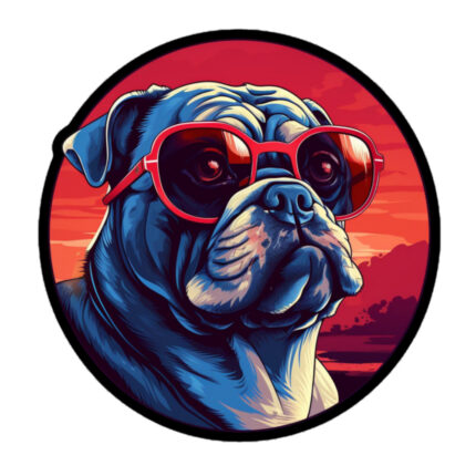 English Bulldog Sticker - Round 24