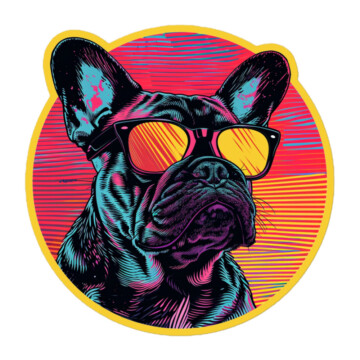 French Bulldog Sticker - Round 1