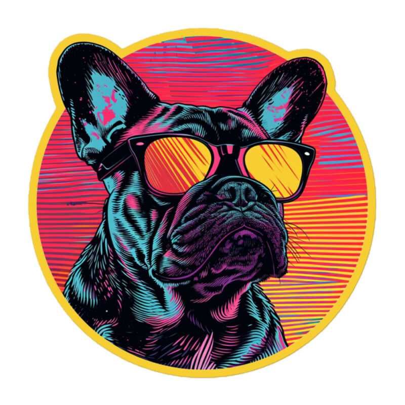 French Bulldog Sticker - Round 1