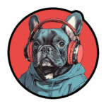 French Bulldog Sticker - Round 51