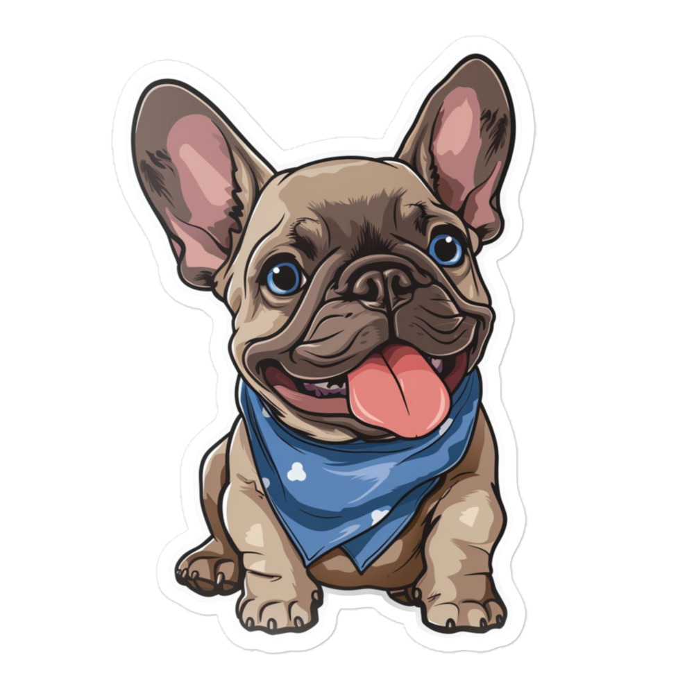kiss-cut-stickers-white-5.5x5.5-default-691c09505bcd3.jpg French Bulldog sticker - Sit 65 - Image 1