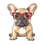 french bulldog sticker - sit 92