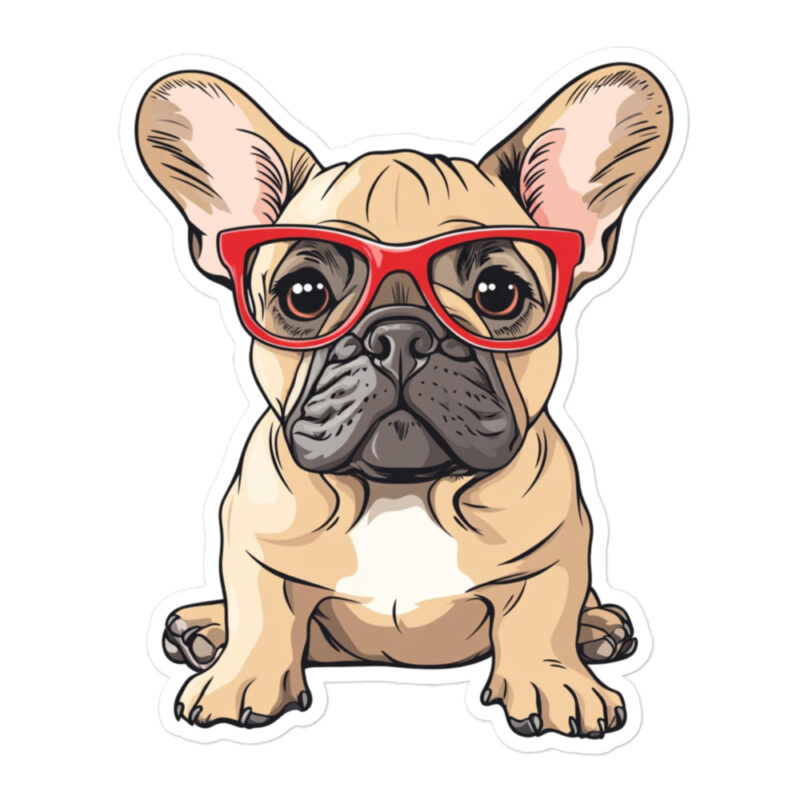 french bulldog sticker - sit 92
