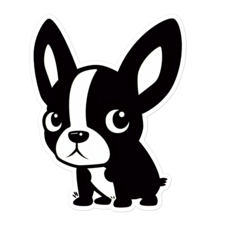 french bulldog sticker sit 43