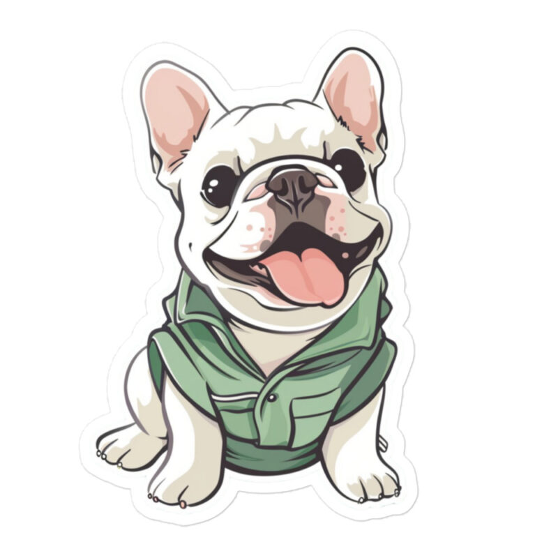 french bulldog sticker - sit 54