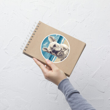 French Bulldog Sticker - Round 37