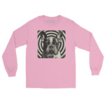 French Bulldog Long Sleeve Shirt - Hypnotic - Light Pink, S