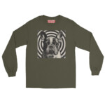 French Bulldog Long Sleeve Shirt - Hypnotic - Military Green, 2XL