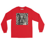 French Bulldog Long Sleeve Shirt - Hypnotic - Red, S