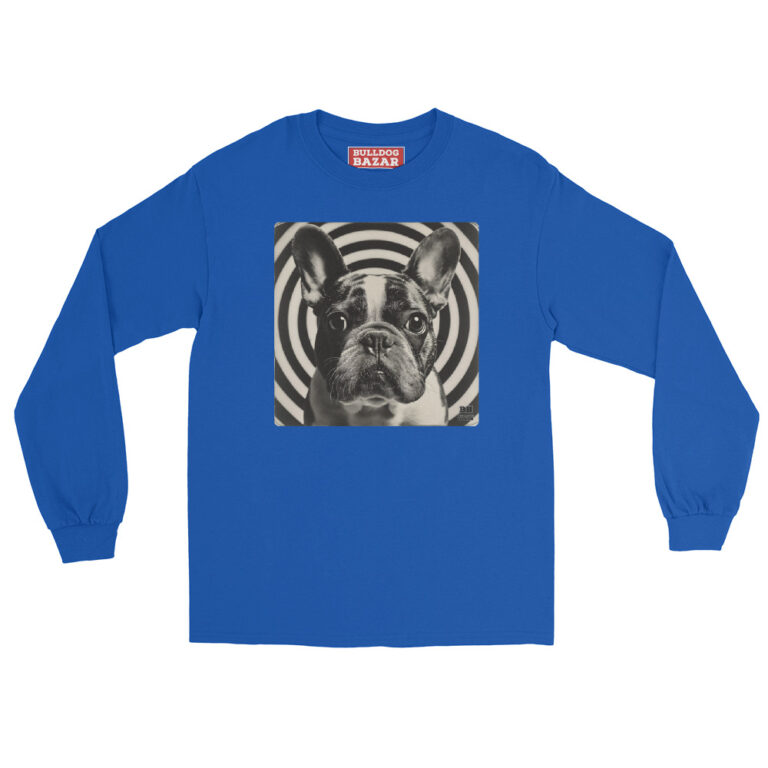 French Bulldog Long Sleeve Shirt - Hypnotic - Royal, M