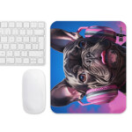 French Bulldog Mouse Pad - Headphones - Image 3