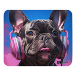 French Bulldog Mouse Pad - Headphones - Image 4