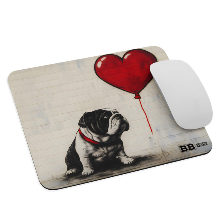 english bulldog mouse pad - bullksy