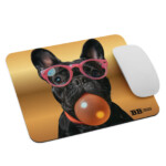 french bulldog mouse pad - bubblegum
