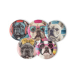 French Bulldog Set of pin buttons - Image 3