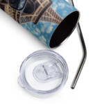 French Bulldog Stainless Steel Tumbler - Selfie - Image 3