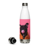 French Bulldog Stainless Steel Water Bottle – Bubblegum