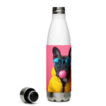 French Bulldog Stainless Steel Water Bottle – Bubblegum