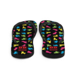 French Bulldog Flip-Flops - Neon Frenchies - Image 3