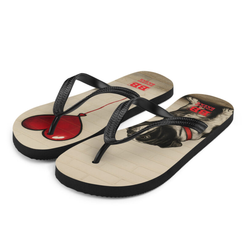 English Bulldog Flip-Flops - Bullksy - S