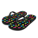 French Bulldog Flip-Flops - Neon Frenchies - Image 2