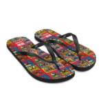 English Bulldog Flip-Flops - Pop Faces - Image 7