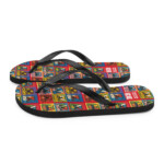 English Bulldog Flip-Flops - Pop Faces - Image 5