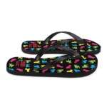 French Bulldog Flip-Flops - Neon Frenchies - Image 6