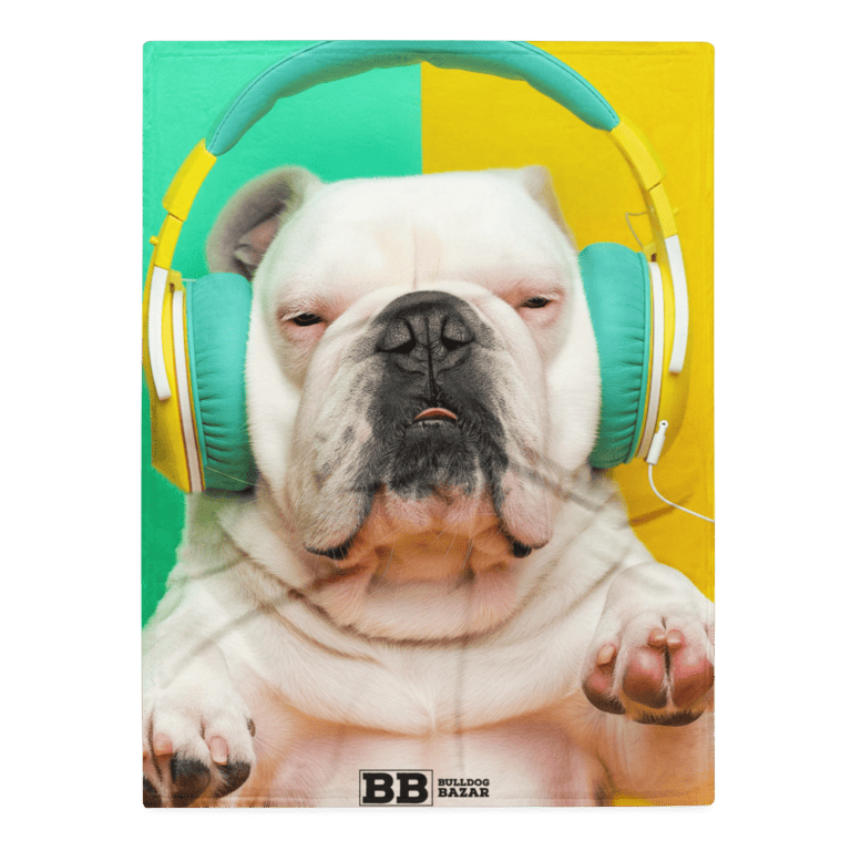 English Bulldog Throw Blanket - Samba
