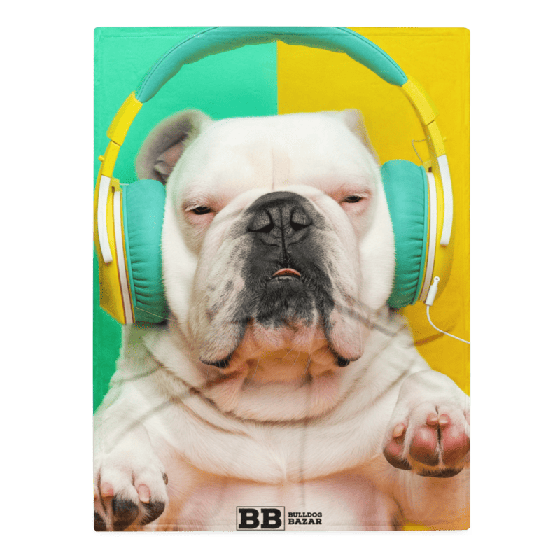 English Bulldog Throw Blanket - Samba