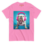 English Bulldog T-shirt - Headphones 2 - Image 10