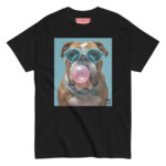 English Bulldog T-shirt - Bubblegum 2 - Image 2