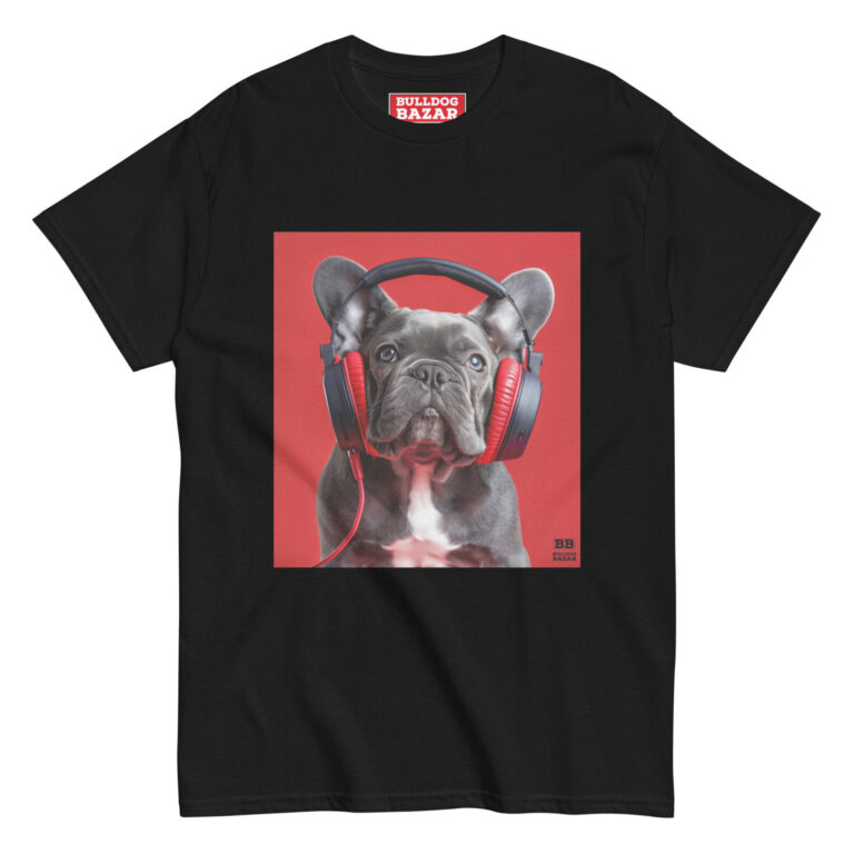 french bulldog t-shirt - headphones 5