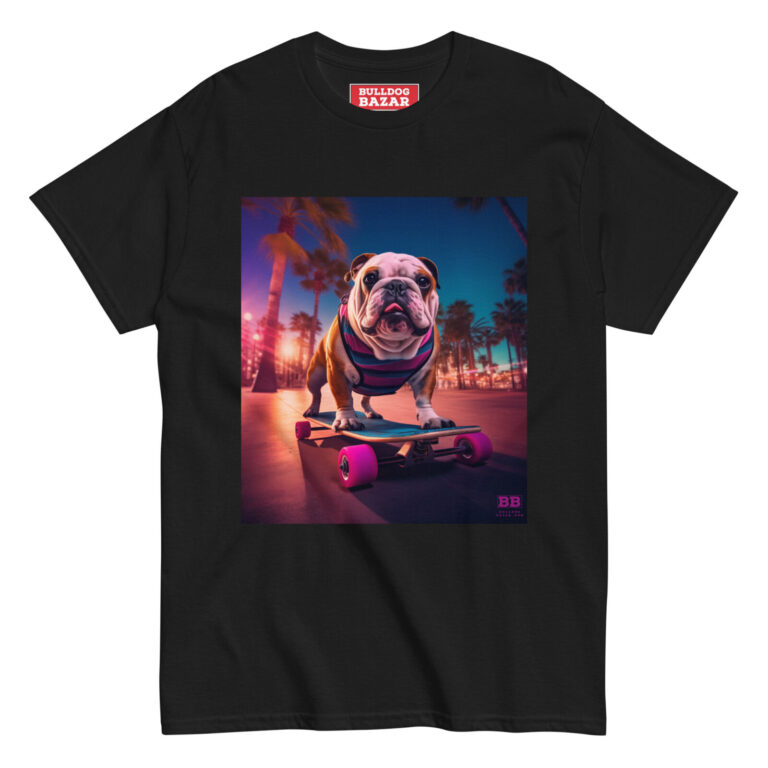 english bulldog t-shirt - skate 2