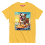 English Bulldog T-shirt - Surfing - Image 16