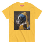 French Bulldog T-shirt - Pearl Earring - Image 2