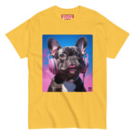 French Bulldog T-shirt - Headphones - Image 7