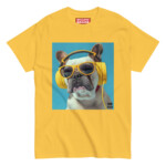 French Bulldog T-shirt - Headphones 4 - Image 8