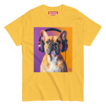 French Bulldog T-shirt - Headphones 6