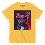 French Bulldog T-shirt - Neon Glasses 2 - Image 7