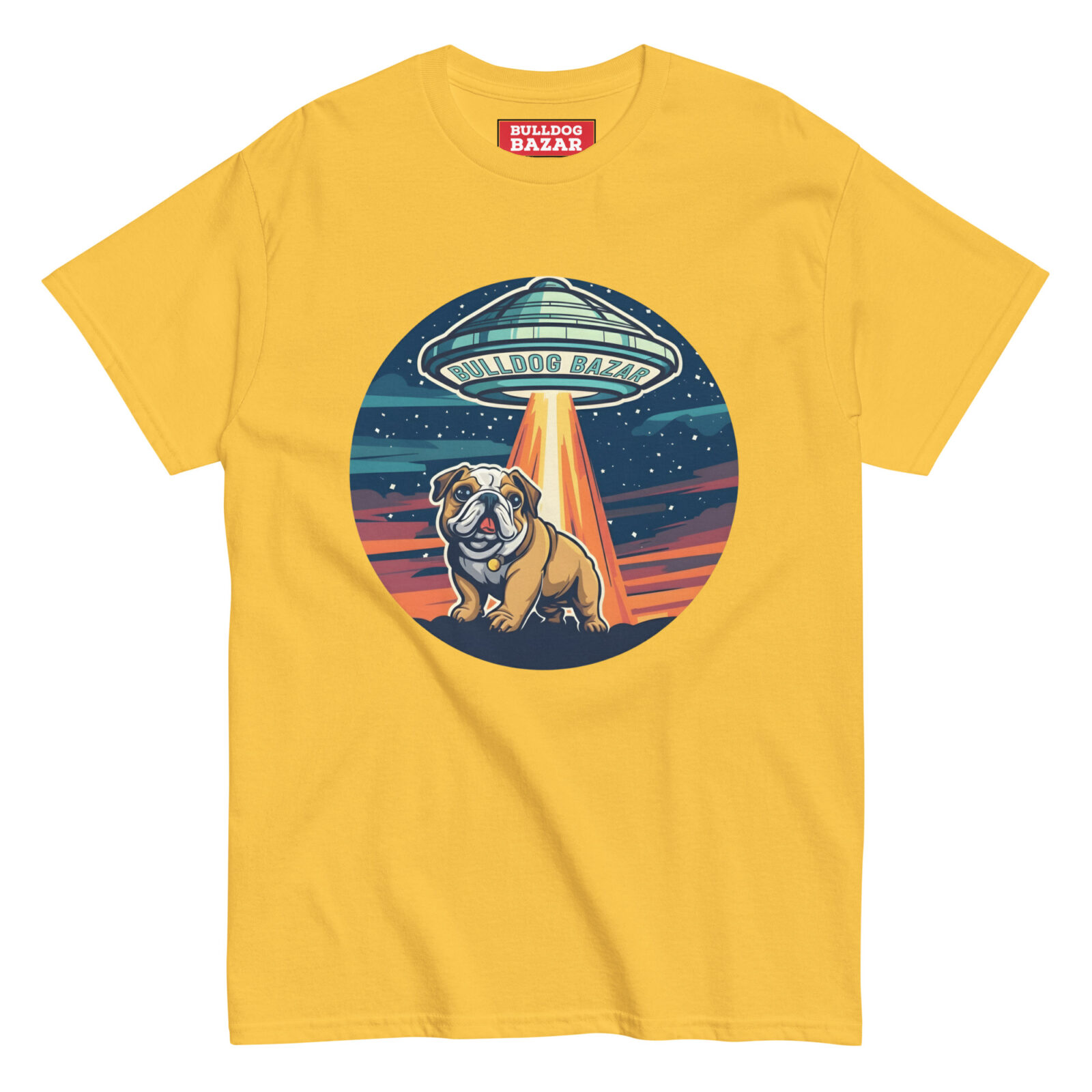 unisex-classic-tee-daisy-front-6925e870cf38c.jpg English Bulldog T-shirt - UFO - Image 1