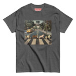 English Bulldog T-shirt - The Bulldogs - Dark Heather, M