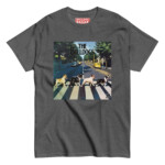 French Bulldog T-shirt - The Bulldogs - Dark Heather, S