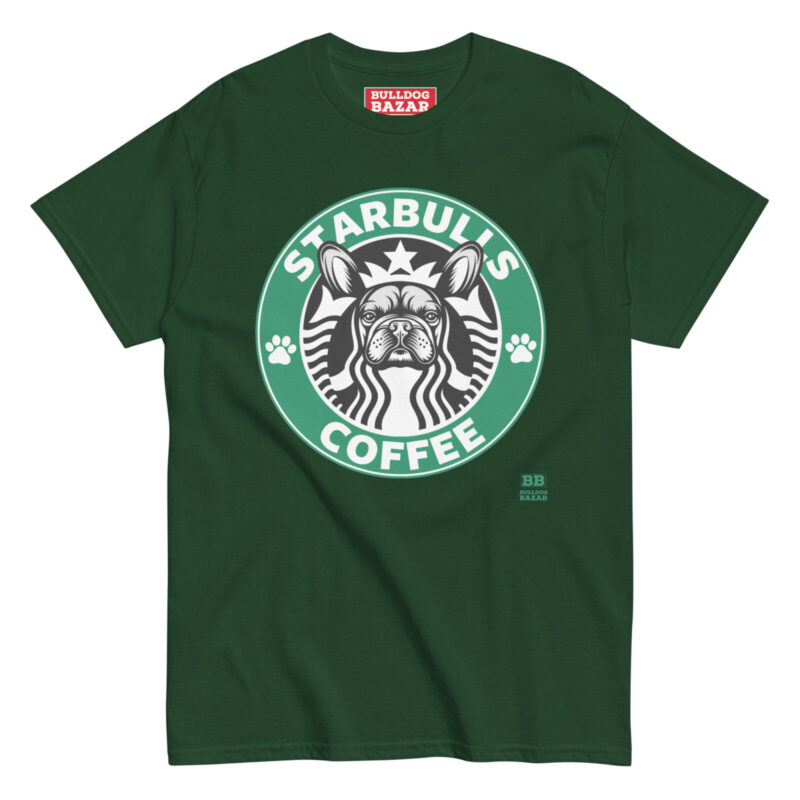 french bulldog t-shirt - starbulls coffee