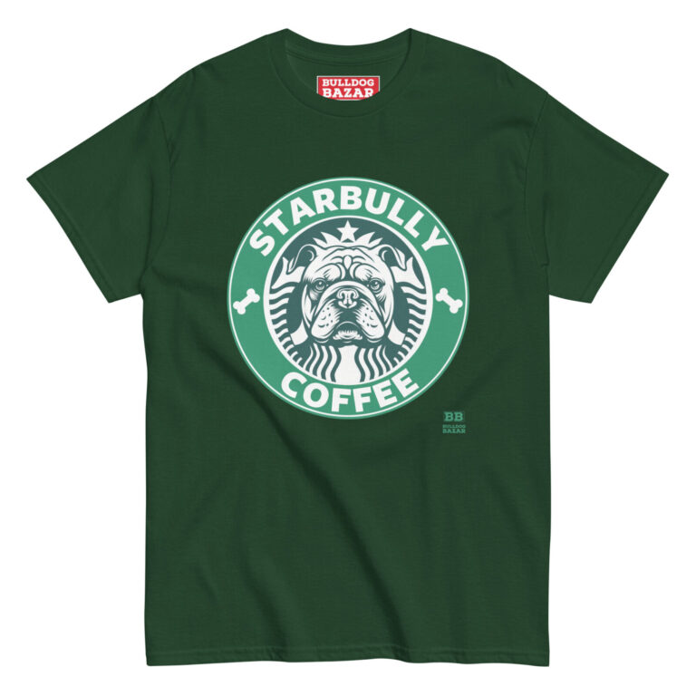 english bulldog t-shirt - starbully coffe