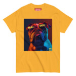 English Bulldog T-shirt - Neon Glasses - Image 7